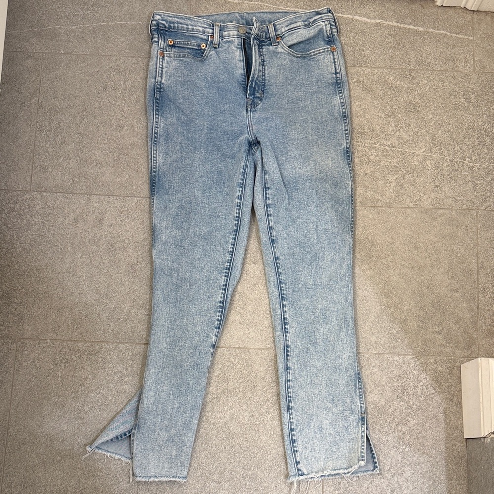 Gap Vintage Slim High Rise Light Blue Jeans.